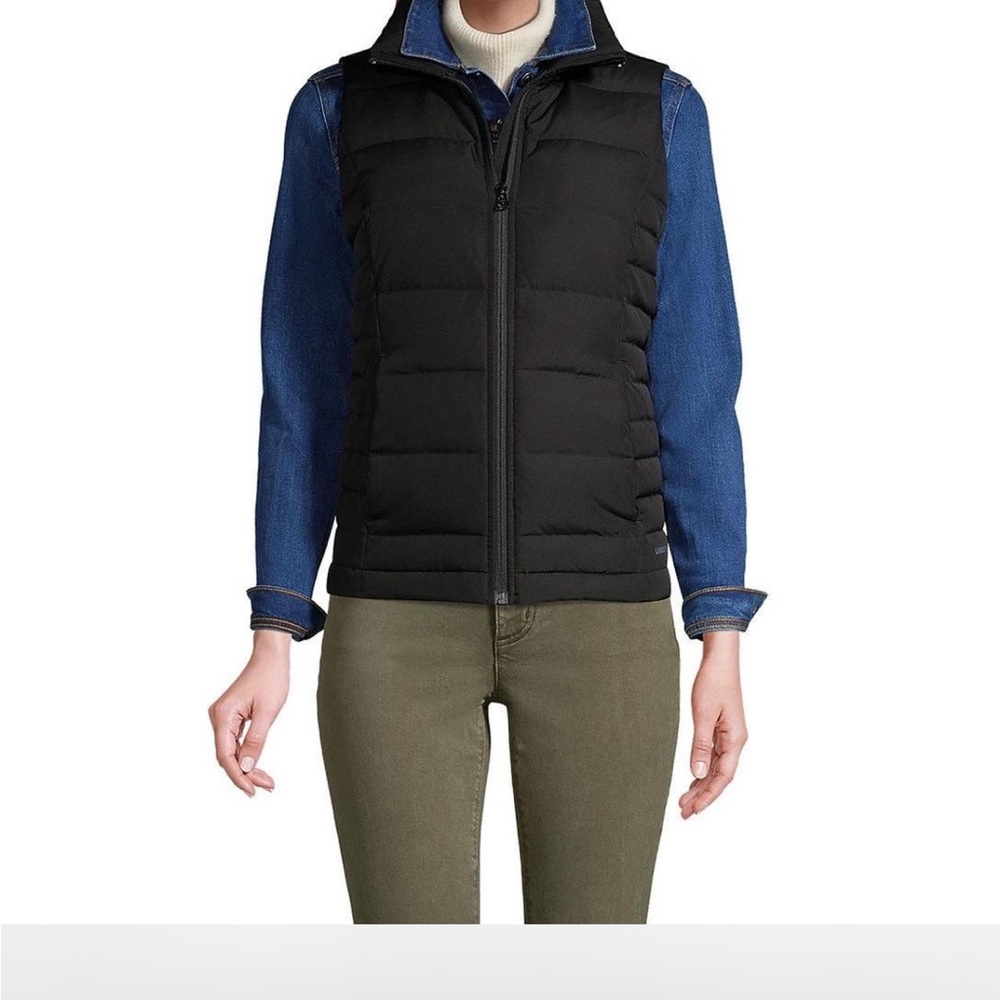 NWT Lands' End Women's Classic Black Vest V2